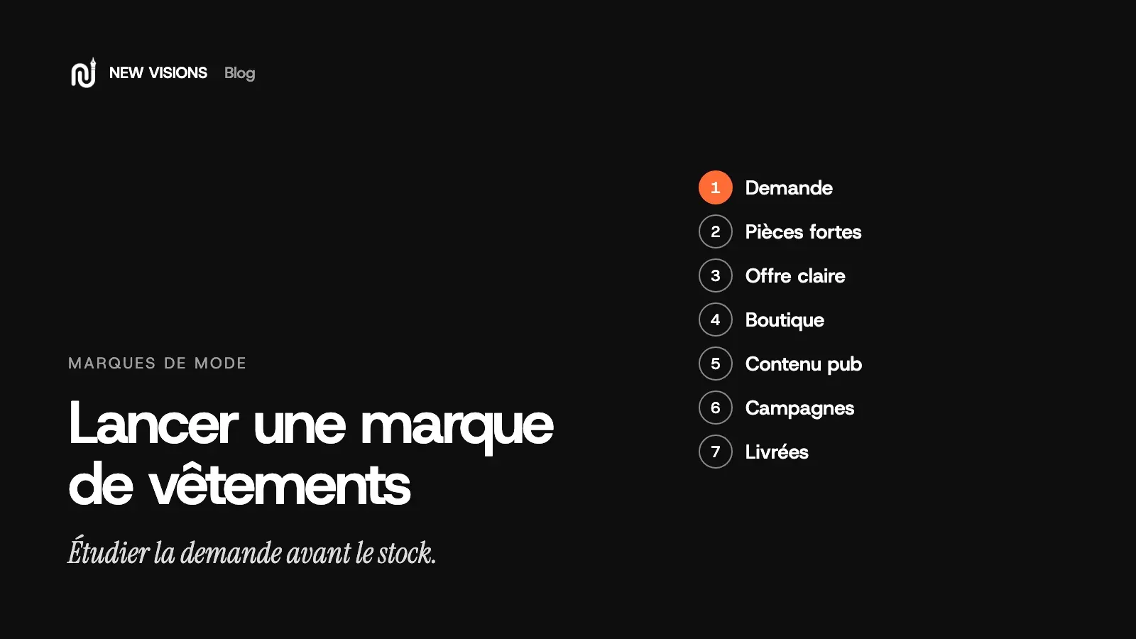 Couverture : lancer une marque de vêtements au Maroc, étudier la demande avant le stock